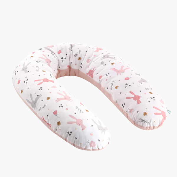 Maternity Nursing Pillow - 100% Cotton - Rabbit -XL 160 cm - Premium Quality
