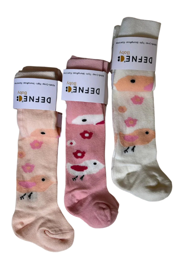 Baby Girl Tights - Bird