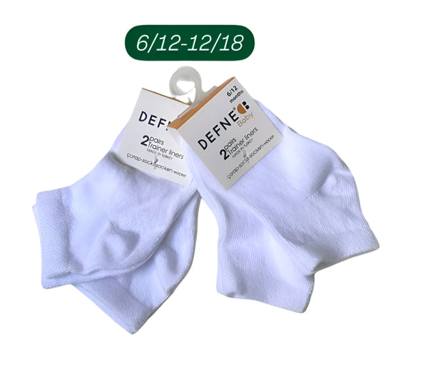 Baby Socks - Pack of 2 - White