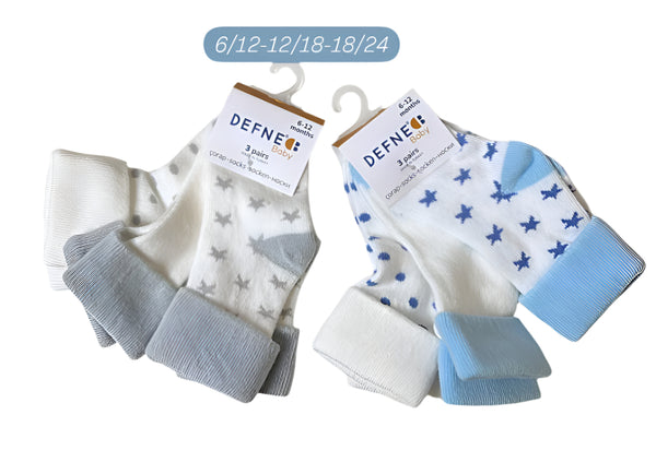 Baby Socks - Pack of 3 - Star