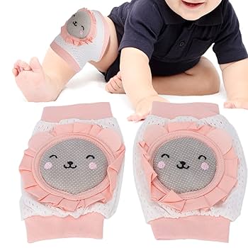 Baby Girl Soft Knee Protector - Anti Slip Crawling - 6 m+