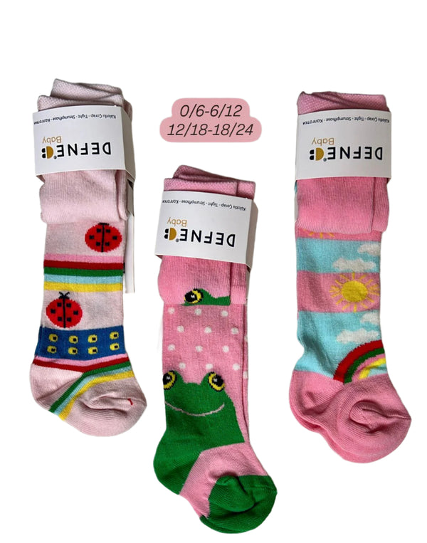 Baby Girl Tights - Pink