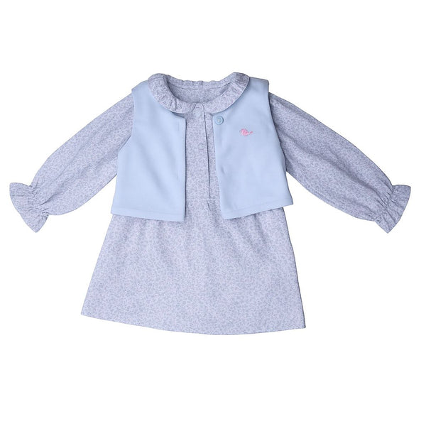 Pierre Cardin Baby Girl Dress with Gilet - Elegant