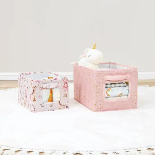 Baby Storage Box with Clear Window 2 Pcs