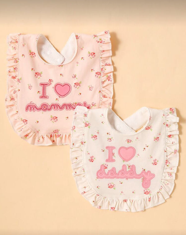 2 pcs girl bib set
