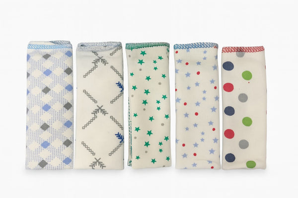 Baby Cotton Burping  Towels - 5 pcs