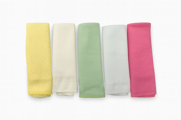Baby Cotton Burping Towels - Multicolor - 5 pcs