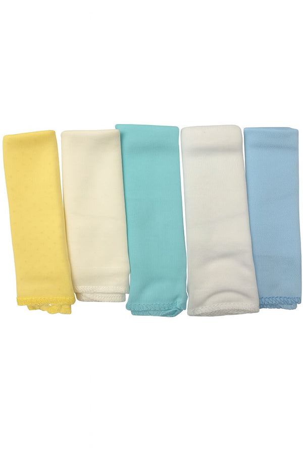 Baby Cotton Burping towels - Mix - 5 pcs