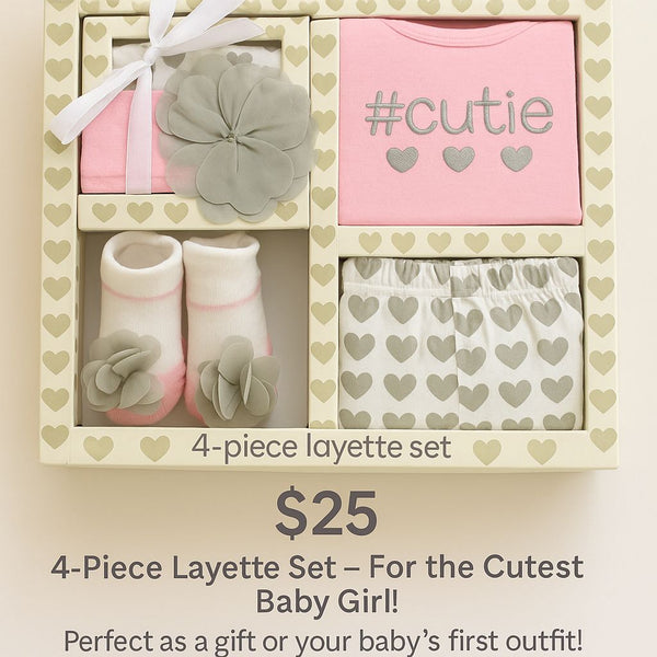 NewBorn Gift Set 4 pcs - Girl